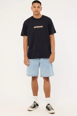 Thrills Wonder World Embro Merch Fit Tee Twighlight Black
