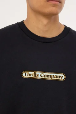 Thrills Wonder World Embro Merch Fit Tee Twighlight Black