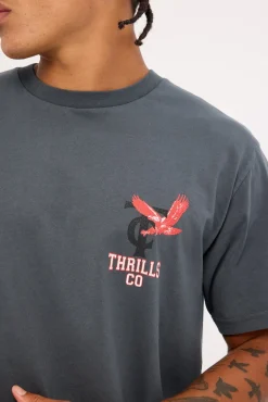 Thrills Wonder World Merch Fit Tee Ebony Petrol