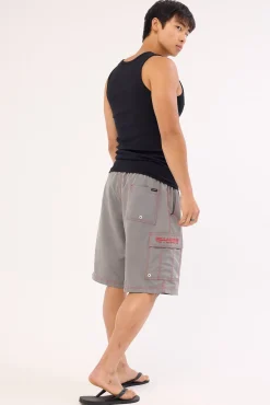 Throw On Boardshort Pewter