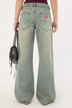 Throws Sweeper Jean Garbage Grimes Blue