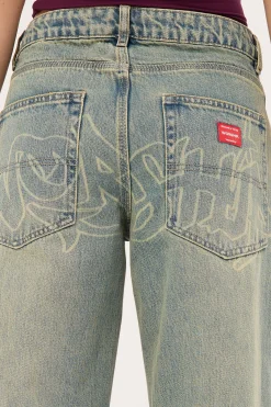 Throws Sweeper Jean Garbage Grimes Blue