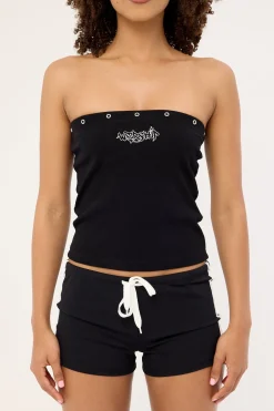 Throws Tube Top Black