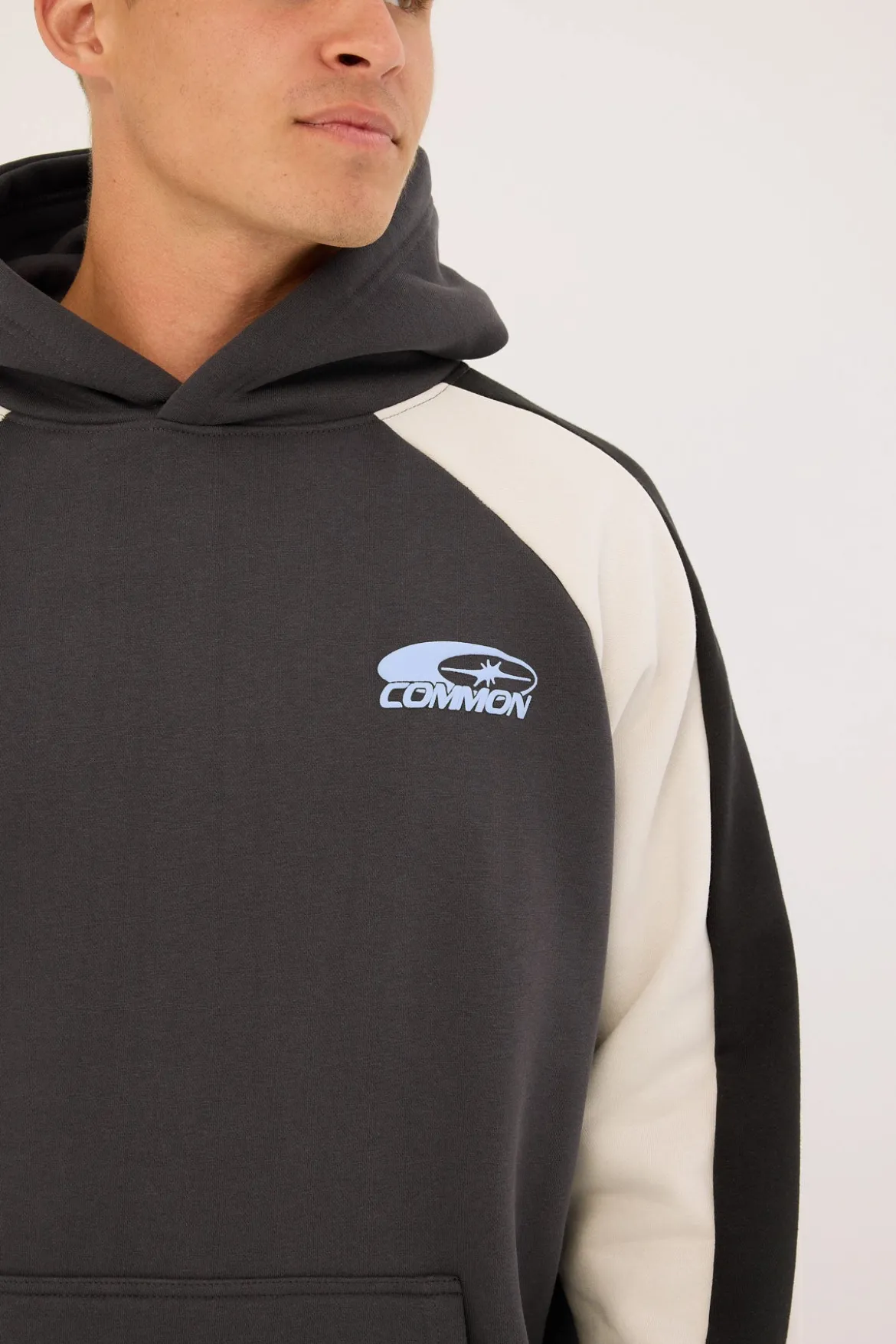 Tide Raglan Boxy Hoodie Asphalt