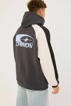 Tide Raglan Boxy Hoodie Asphalt