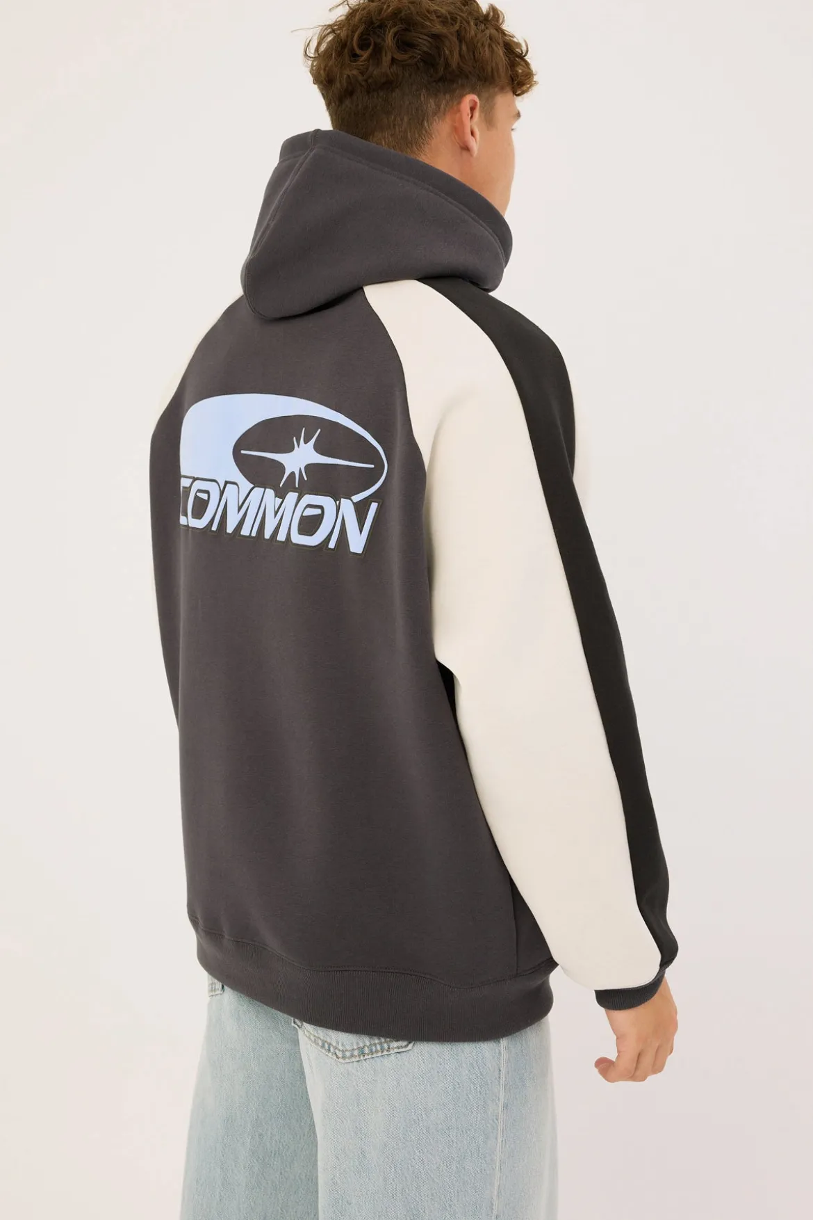 Tide Raglan Boxy Hoodie Asphalt