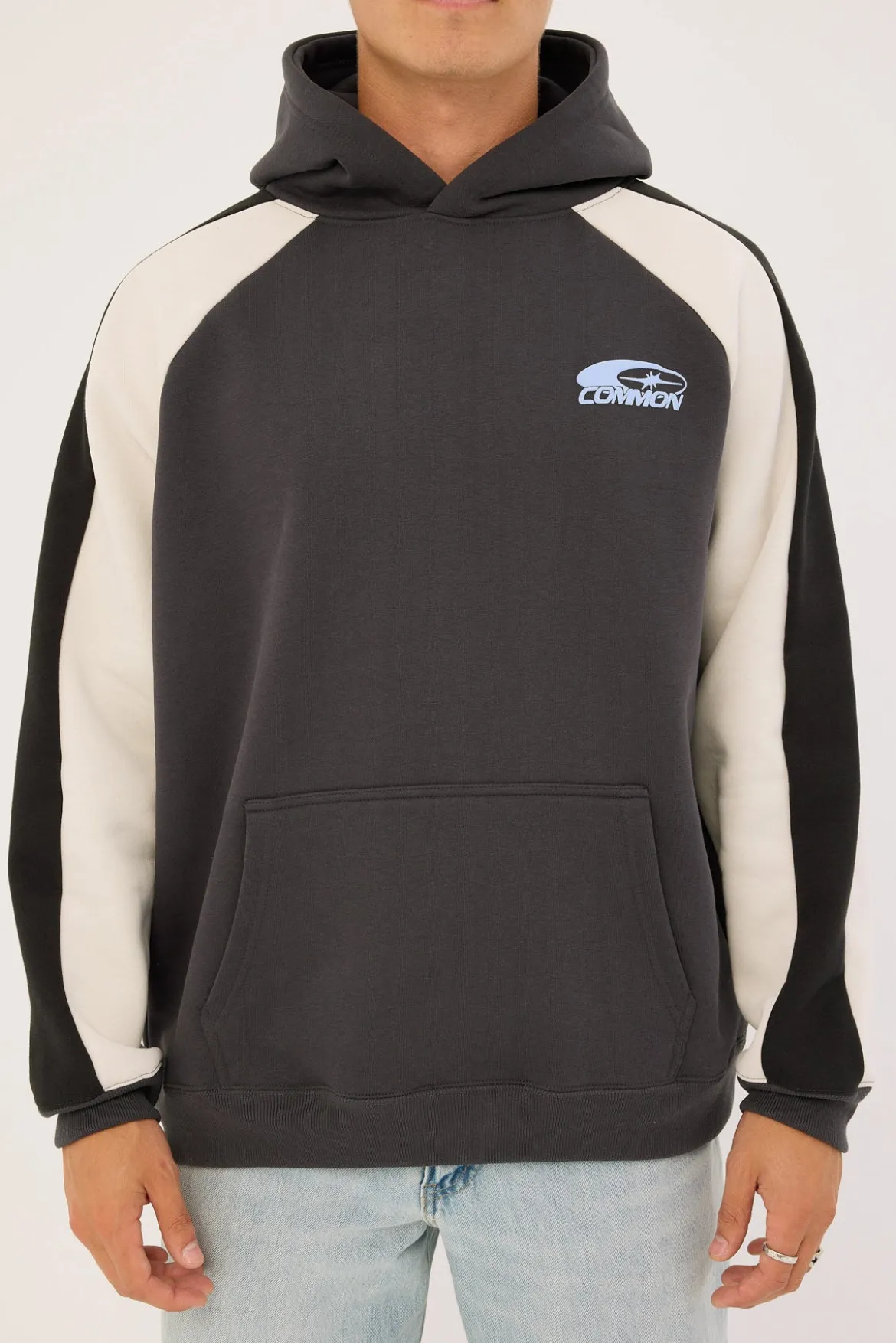 Tide Raglan Boxy Hoodie Asphalt
