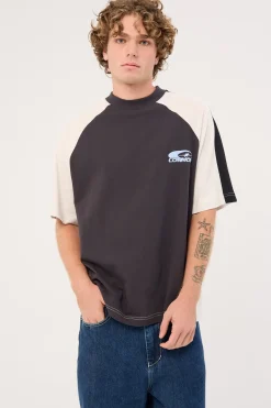 Tide Raglan Heavyweight Easy Tee Asphalt