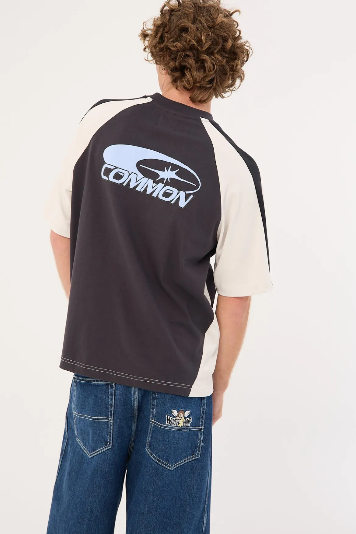 Tide Raglan Heavyweight Easy Tee Asphalt