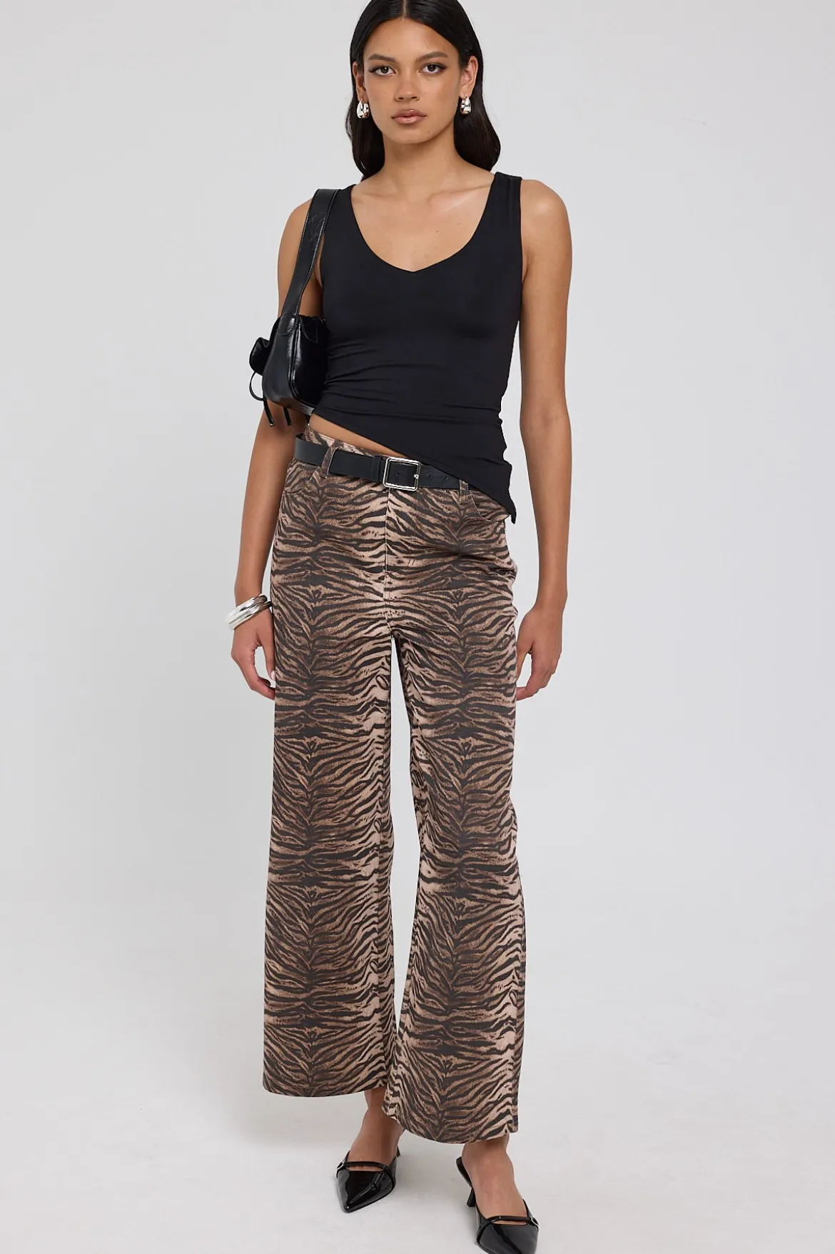 Tiger Lira Low Rise Drill Pant Animal Print
