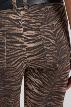 Tiger Lira Low Rise Drill Pant Animal Print