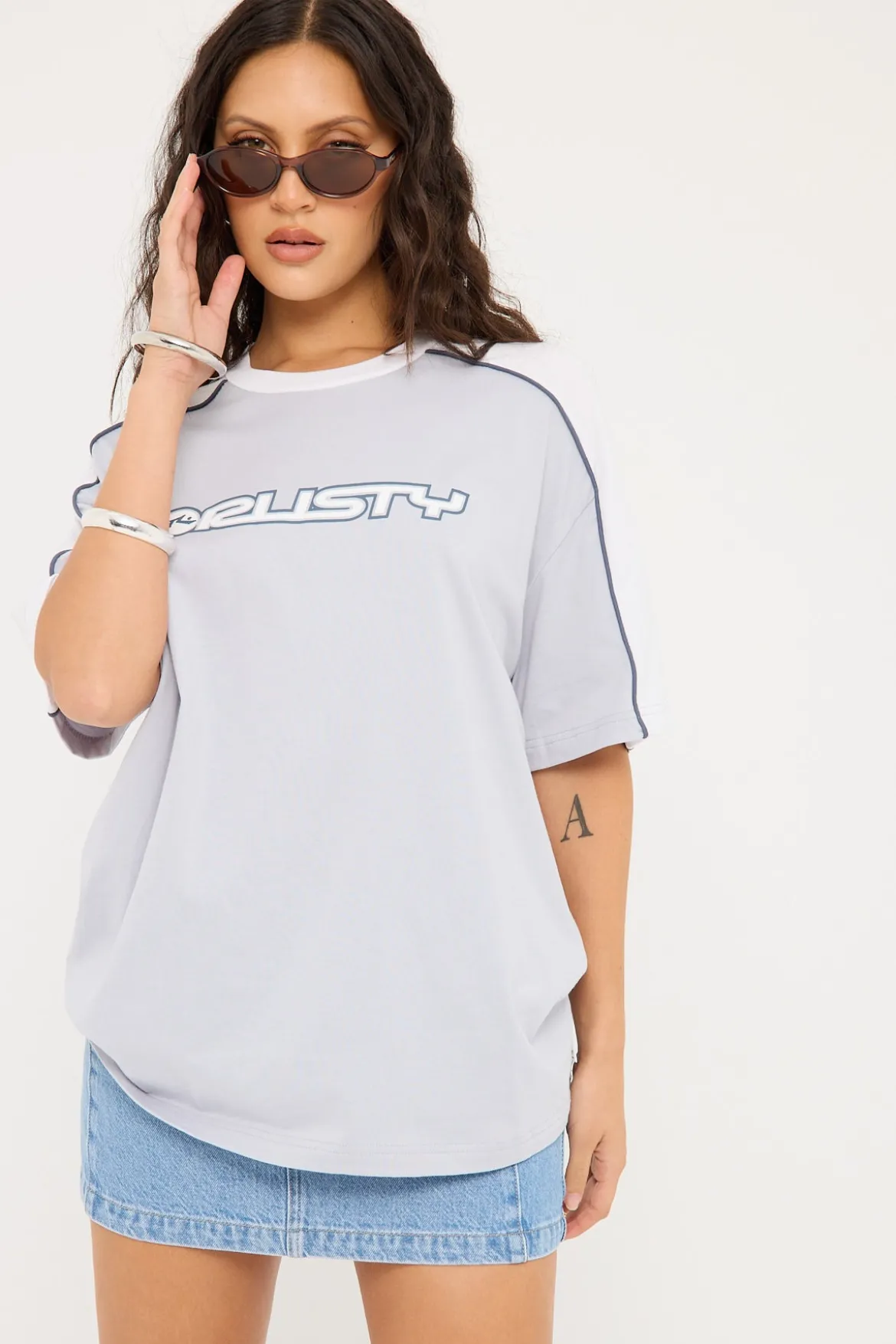 Timmy Target Oversize Tee Retro Blue