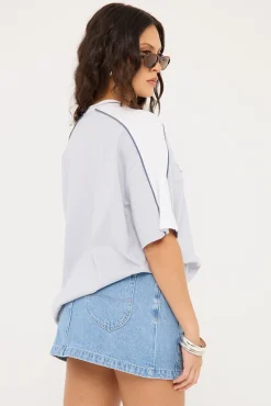 Timmy Target Oversize Tee Retro Blue