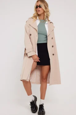 Tina Trench Coat Nude