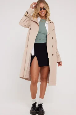 Tina Trench Coat Nude