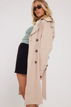 Tina Trench Coat Nude