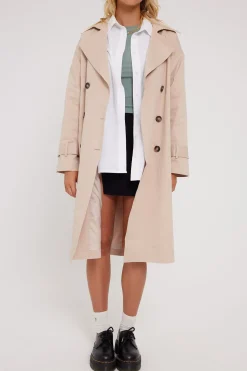 Tina Trench Coat Nude