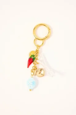 Tiny Charm Collection Keyring Gold