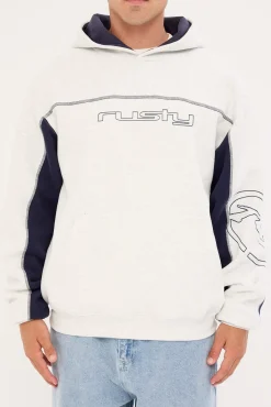 Titan Hooded Fleece Ecru Marle