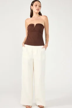 Tobago Tailored Linen Pants Cream