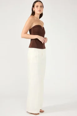 Tobago Tailored Linen Pants Cream