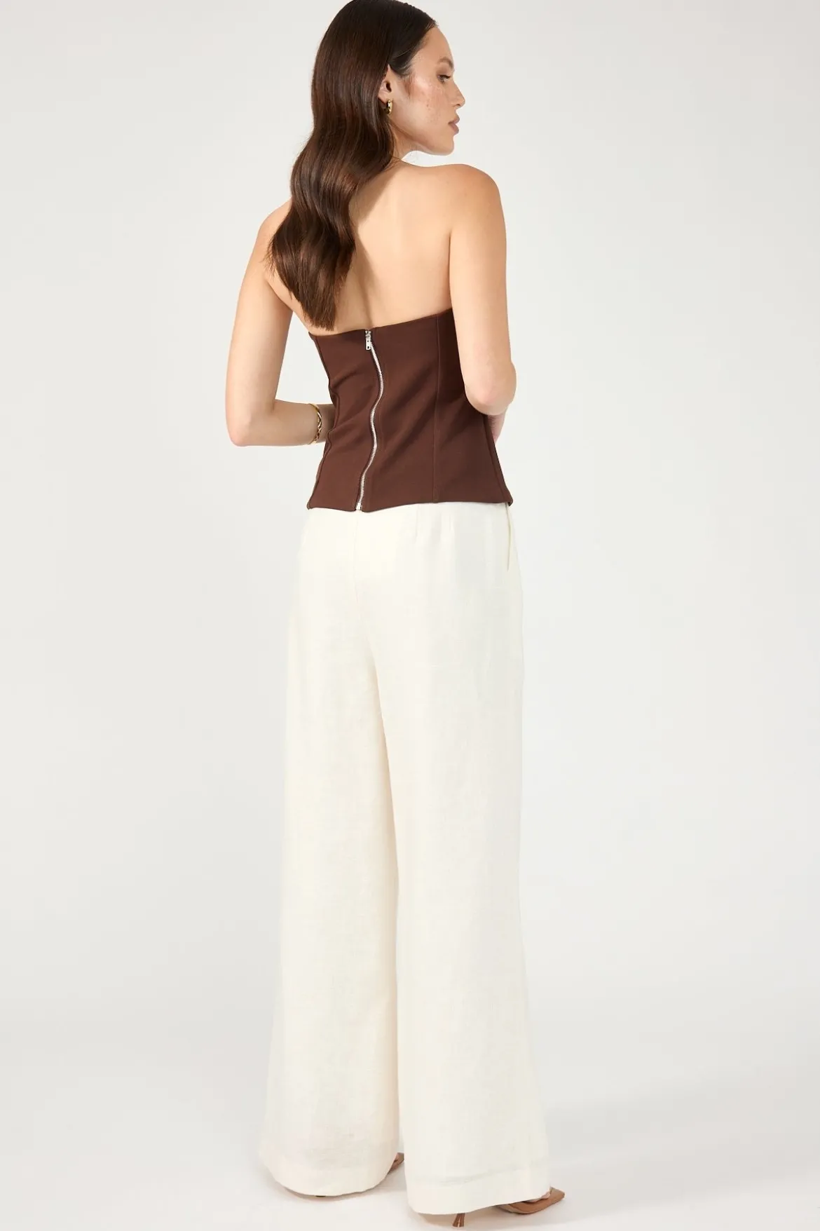 Tobago Tailored Linen Pants Cream