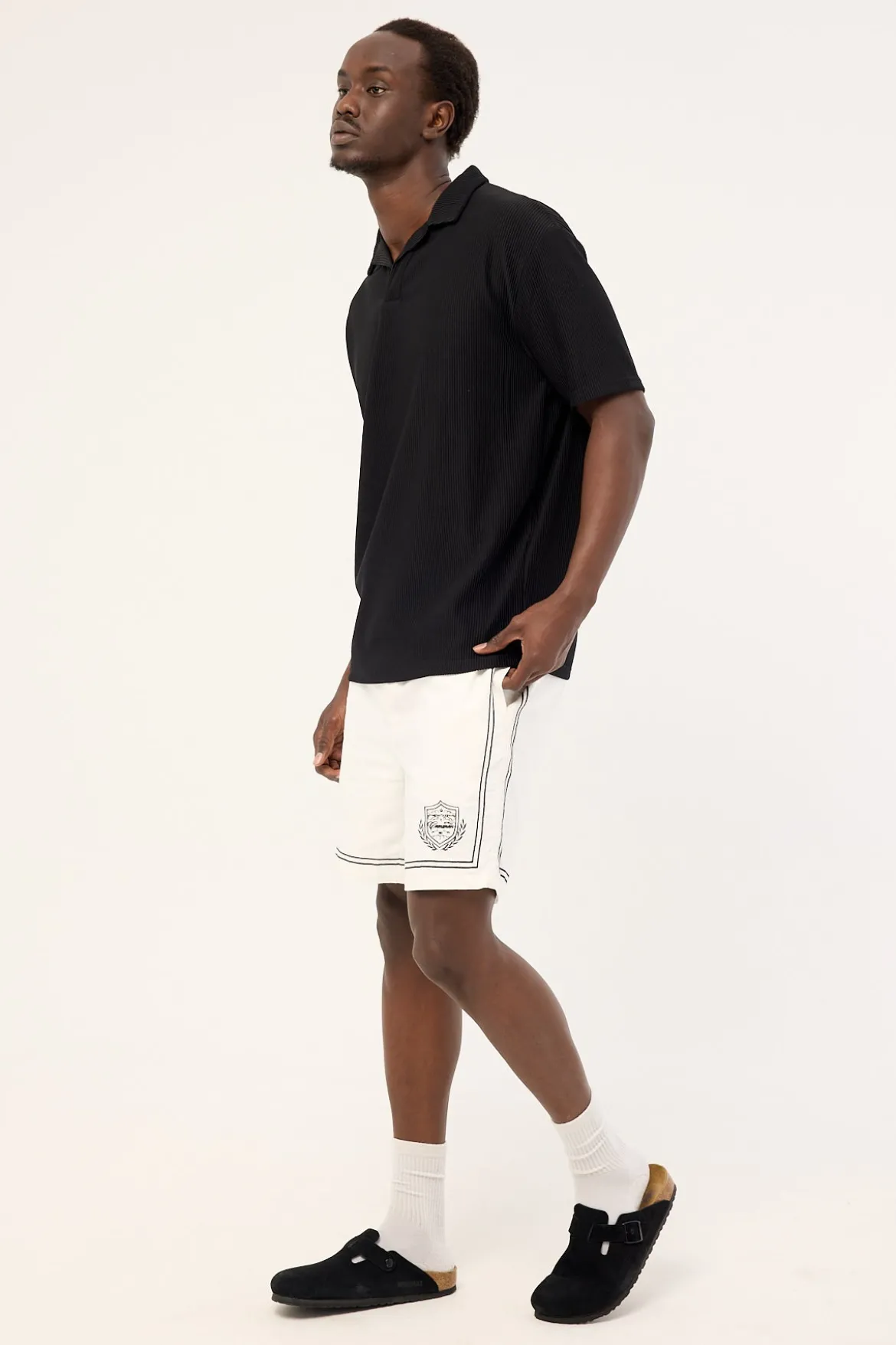 Token Elastic Waist Short White