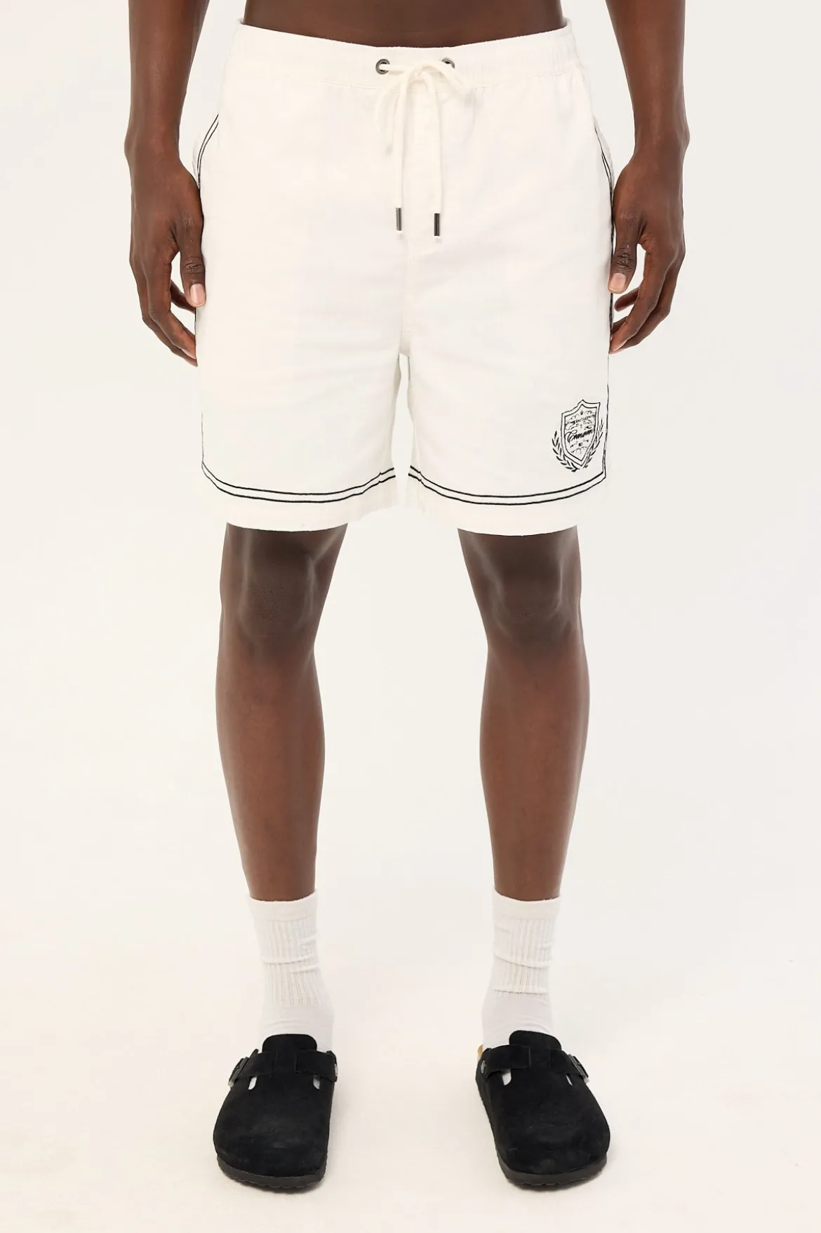 Token Elastic Waist Short White
