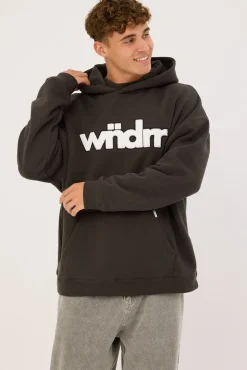 Tone Hood Sweat Faded Black