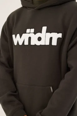 Tone Hood Sweat Faded Black