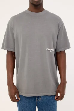 Toned Heavyweight Boxy Tee Acid Grey