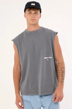 Toned Muscle Tank Acid Grey