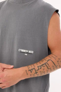 Toned Muscle Tank Acid Grey