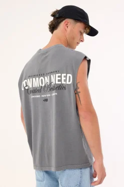 Toned Muscle Tank Acid Grey