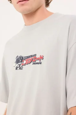 Tonkotsu Heavyweight Boxy Tee Grey