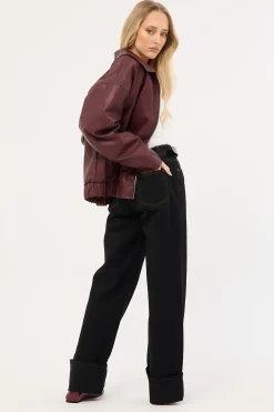 Top Model Jean Cuffed Onyx