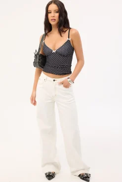 Top Model Mid Baggy Jean Porcelain