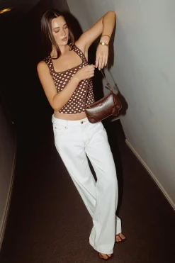Top Model Mid Baggy Jean Porcelain