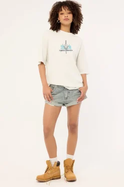 Torii Street Super Heavy Tee Washed Grey Fog