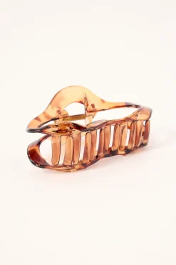 Tort Hair Claw Clip Brown