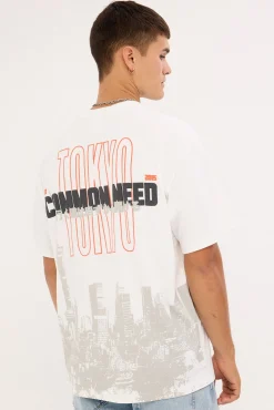 Toshi Heavyweight Boxy Tee White