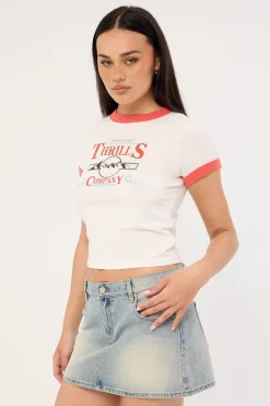 Touch The Sky Boy Tee Dirty White