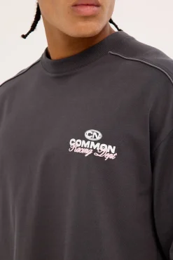 Trackside Heavyweight Easy Tee Off Black