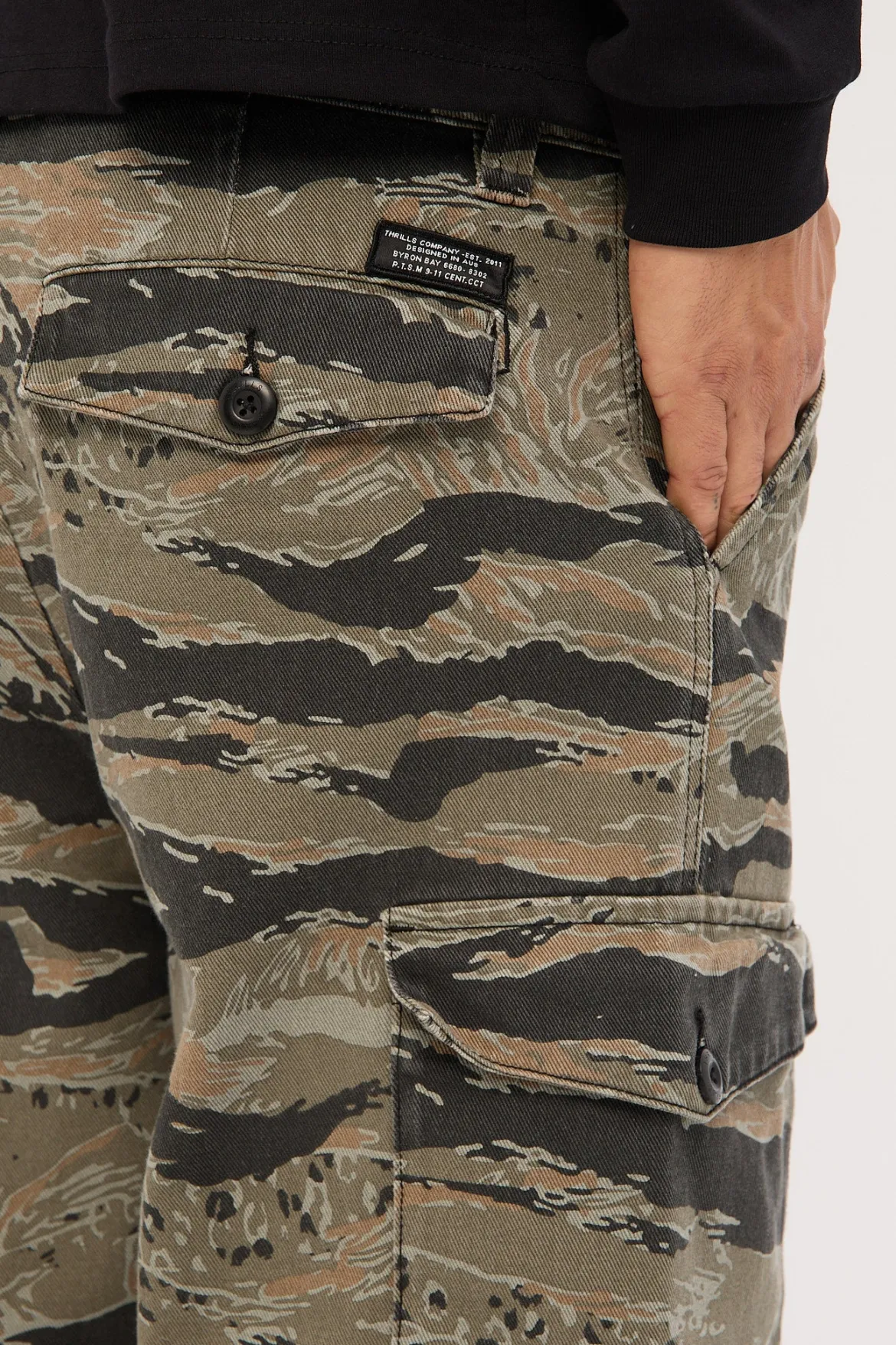Transmission Big Slacker Cargo Pant Black Tiger