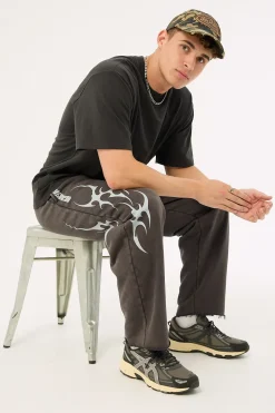 Tribal Baggy Sweatpant Washed Night Black