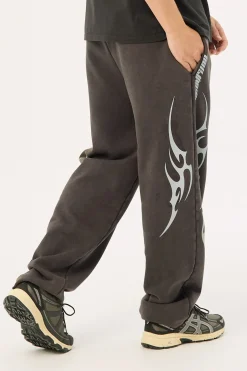 Tribal Baggy Sweatpant Washed Night Black