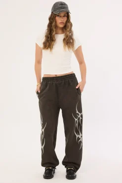 Tribal Baggy Sweatpant Washed Night Black