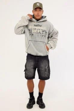 Tribal Dept Hoodie Concrete