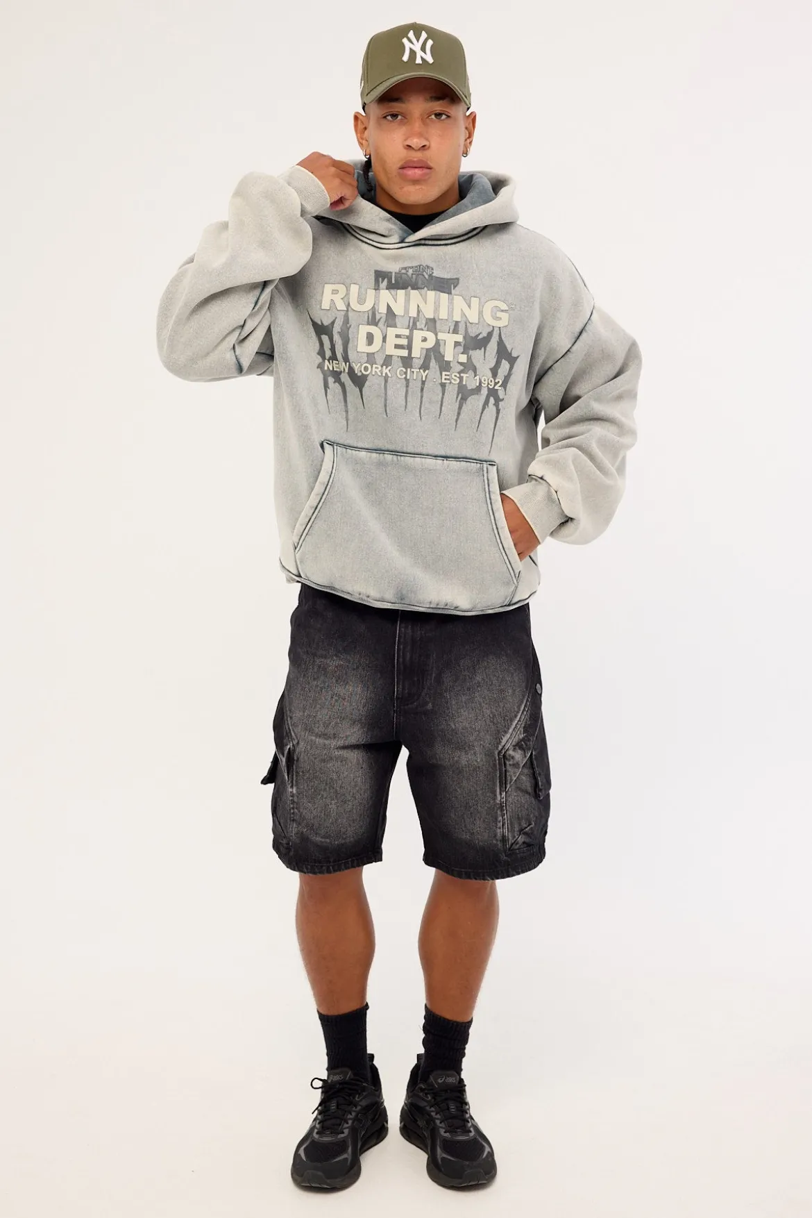 Tribal Dept Hoodie Concrete