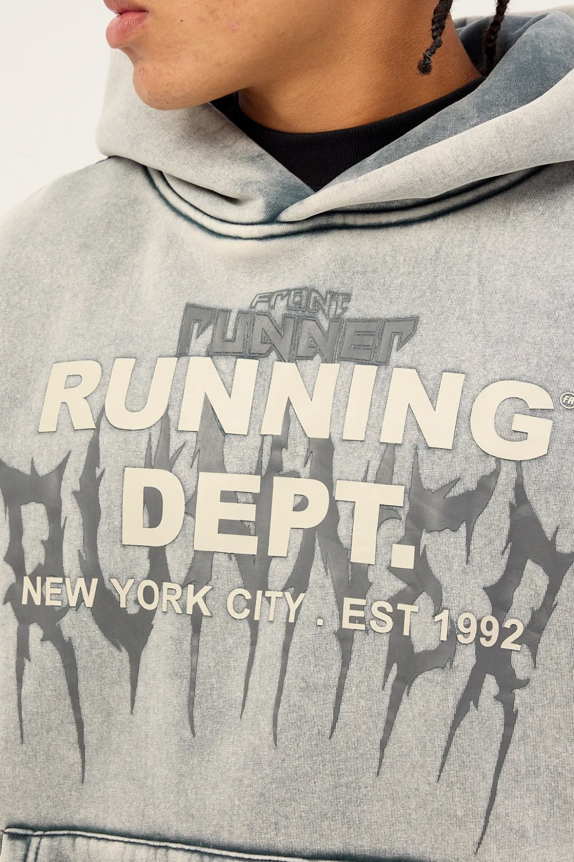 Tribal Dept Hoodie Concrete
